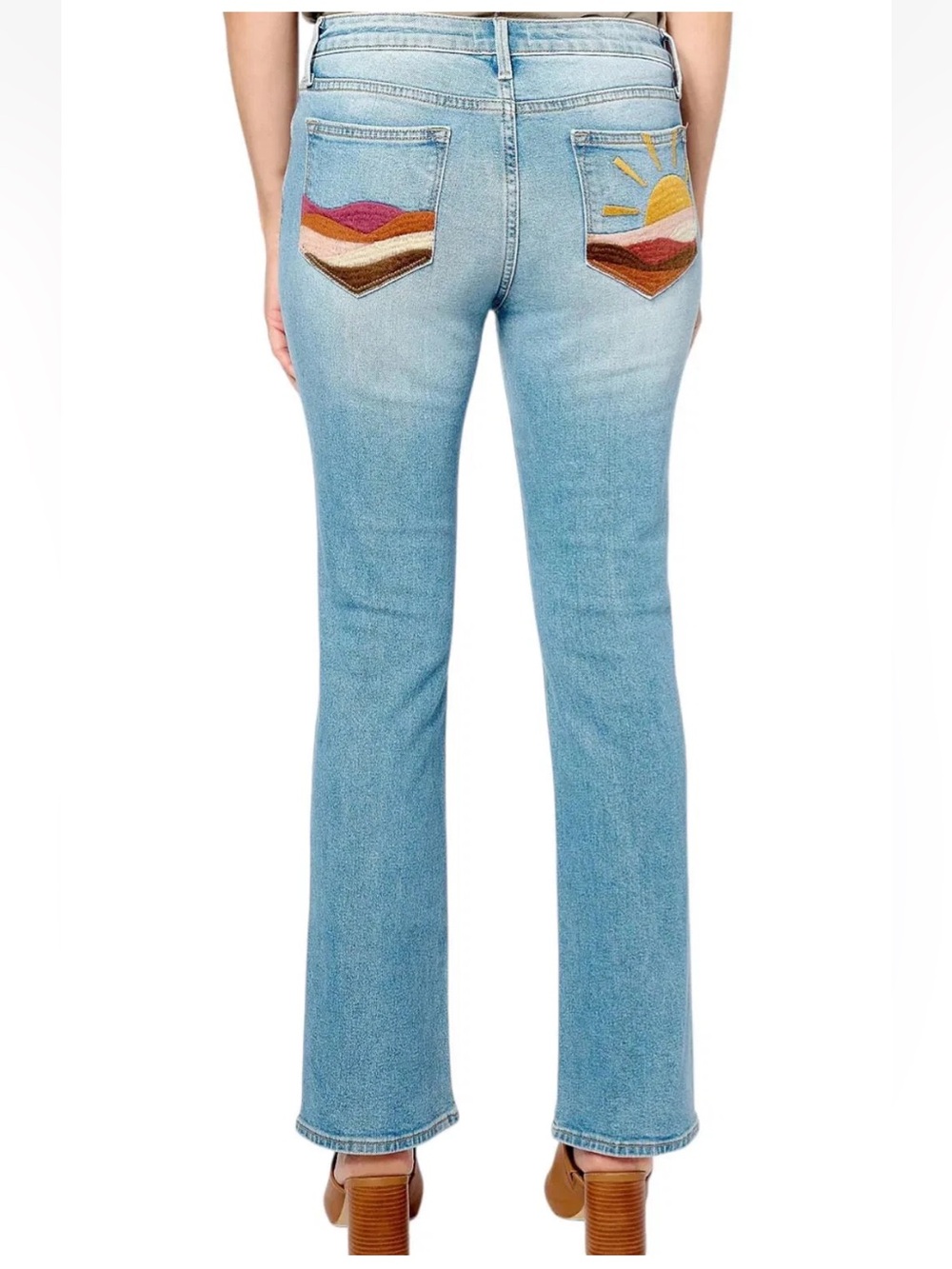 NWT Driftwood Embroidered Denim Kelly Bootcut Jean - Arizona Sunrise - 26 - Picture 3 of 11